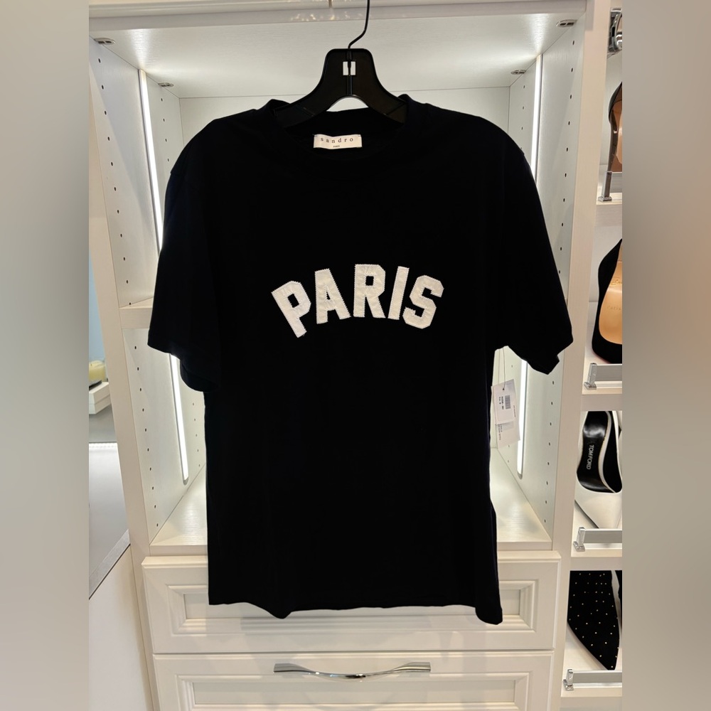 NWT Men’s Sandro Paris Black T-Shirt